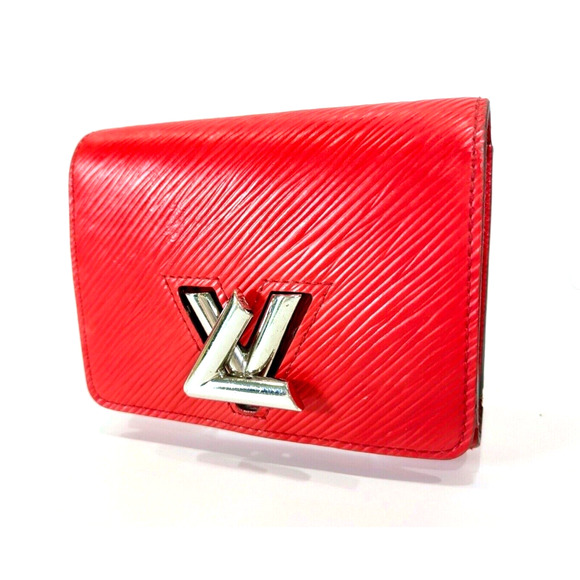 Authentic Epi Red LOUIS VUITTON Portefeuil LV Twist Compact Trifold Wallet - Picture 2 of 10